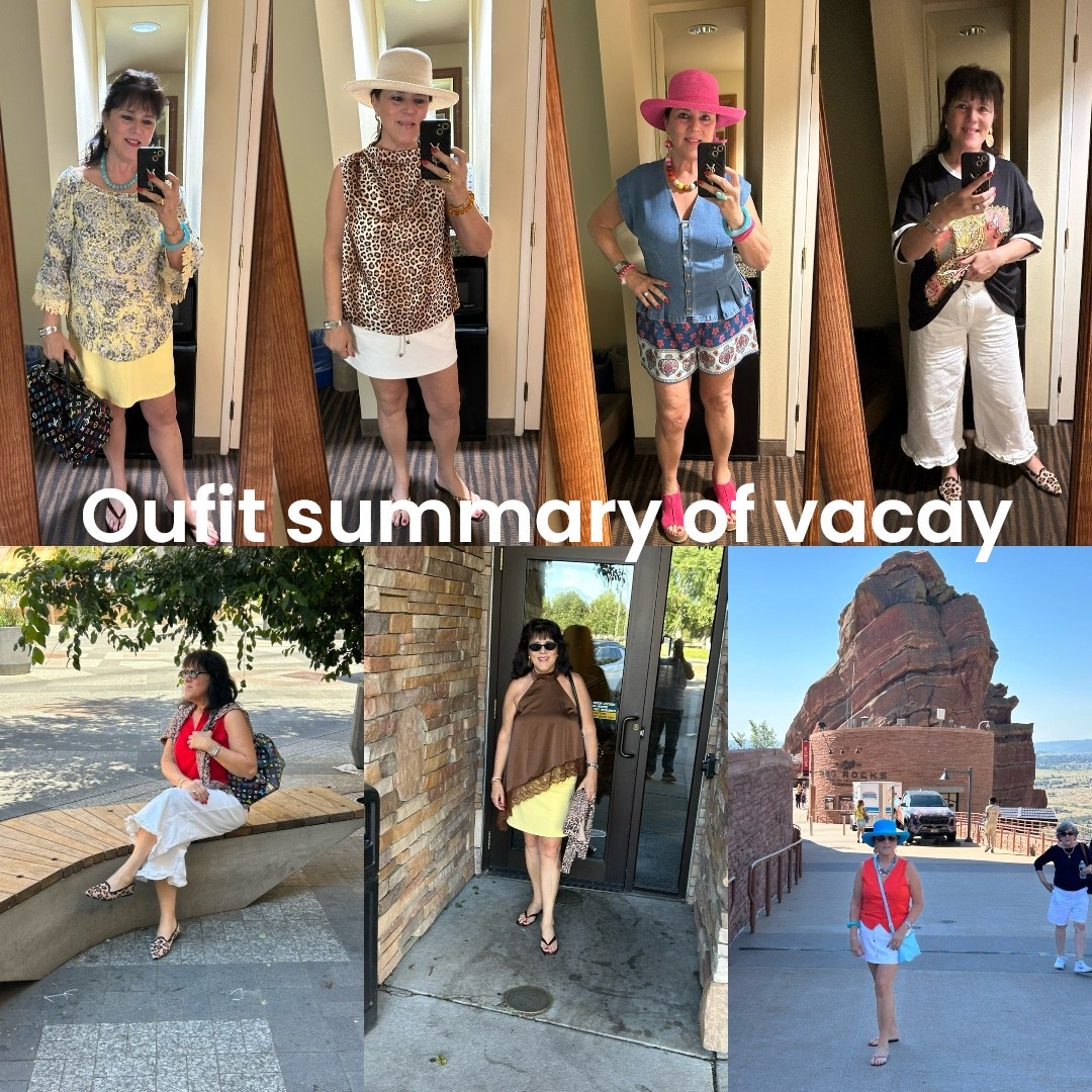 Vacation outfits were so fun on this trip!! A little comfy, a little classy, and always ready for the next stop. I loved mixing easy pieces, cute accessories, and looks that felt good all day long. That is the best kind of vacation style for me!
Which look is your favorite?
#vacationstyle #styleover50 #over50fashion #midlifestyle #agelessfashion

#LTKgrwm #LTKTravel #LTKvlog