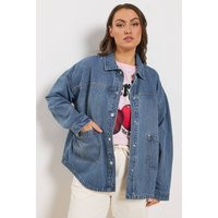 Denim Shacket | PrettyLittleThing UK