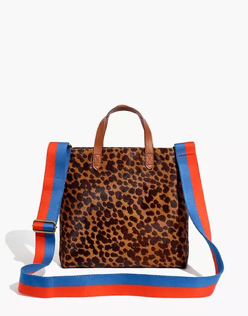 Madewell x Kule Zip-Top Transport Crossbody: Leopard Calf Hair Edition | Madewell