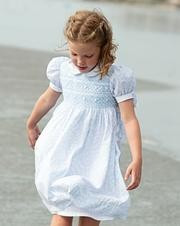 Julia Amory x Smockingbird Dress in Blue Wisteria | Smockingbird Kids