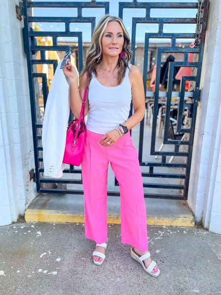 Feeling Barbie-ish. These pink, cropped pants are work appropriate & on sale  

#LTKworkwear #LTKstyletip #LTKsalealert