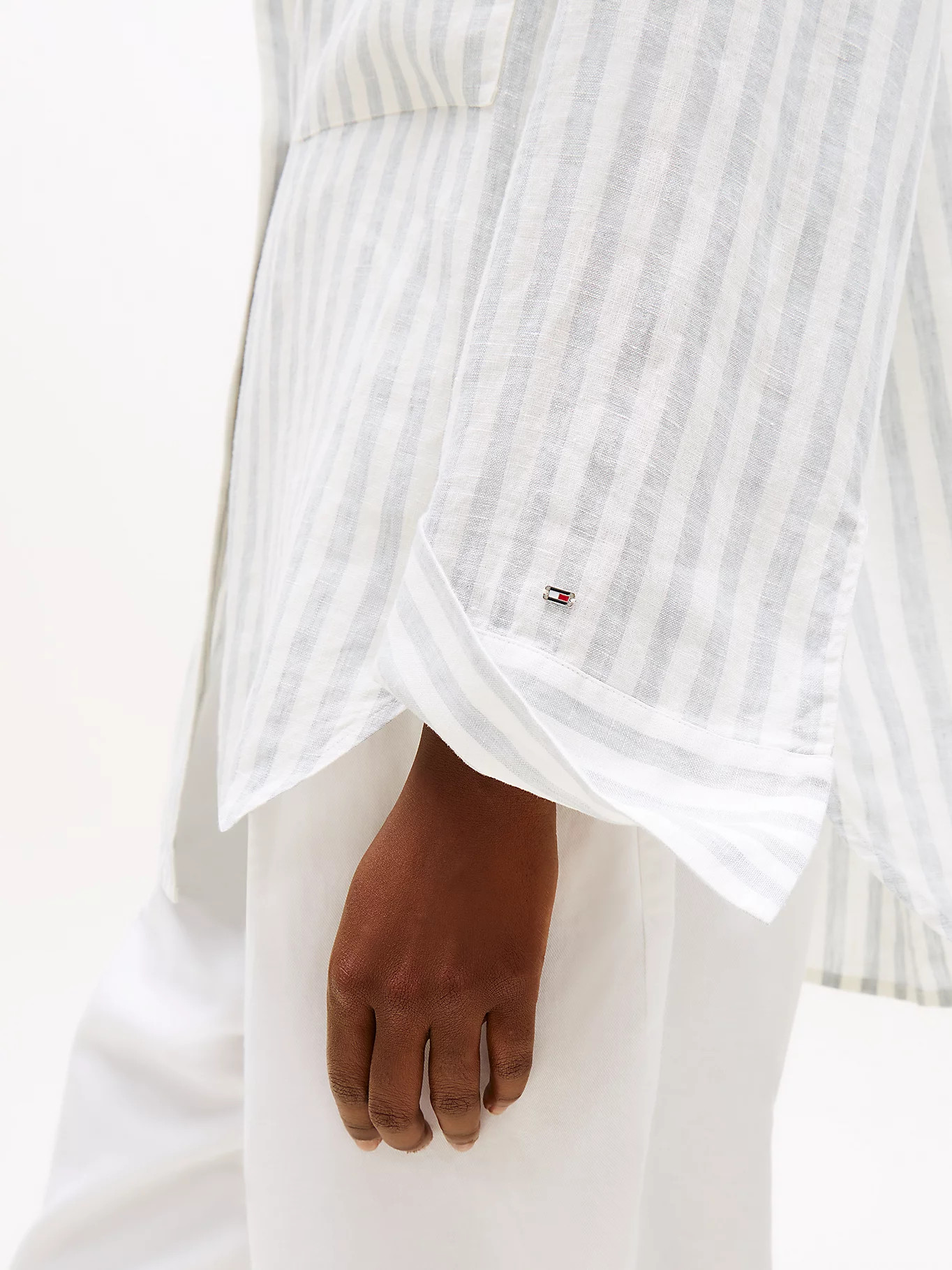 Oversized Fit Linen Shirt | Tommy Hilfiger UK