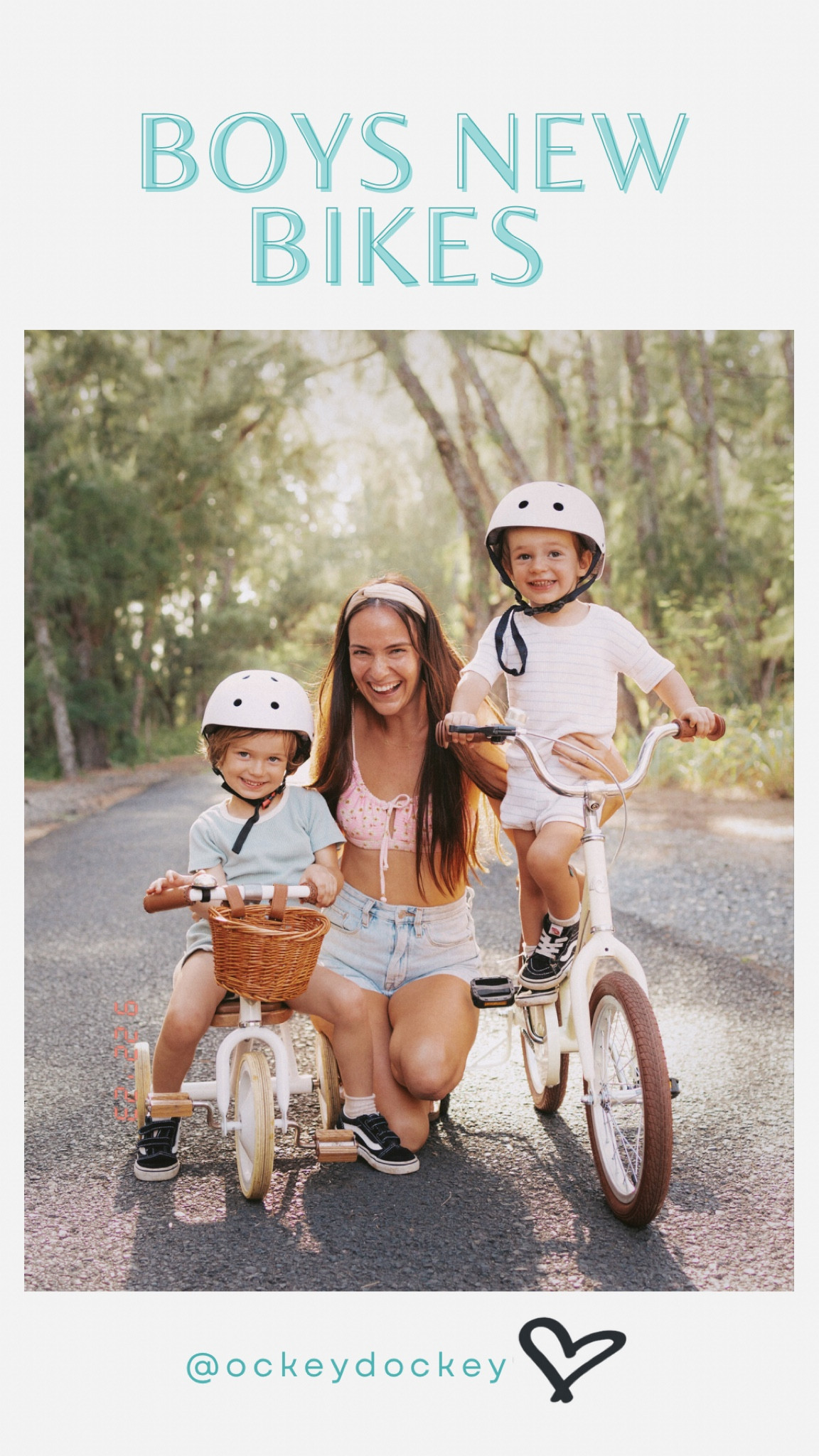 Both the boys got the cutest new bikes!! 