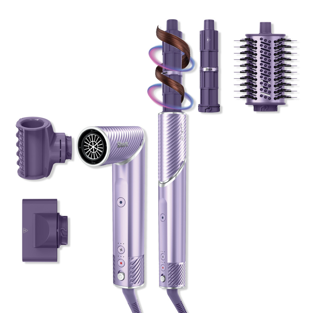 Shark Beauty FlexStyle IonCurl Ion Air Drying, Curling & Styling System - Lilac | Ulta