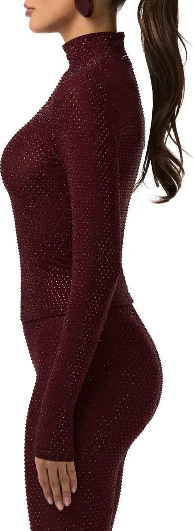 Rhinestone Long Sleeve Top | Nordstrom