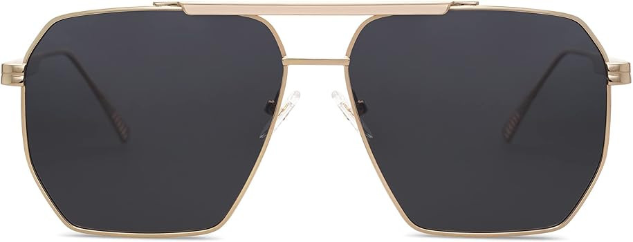 SOJOS Retro Oversized Square Polarized Sunglasses for Women Men Vintage Shades UV400 Classic Larg... | Amazon (US)