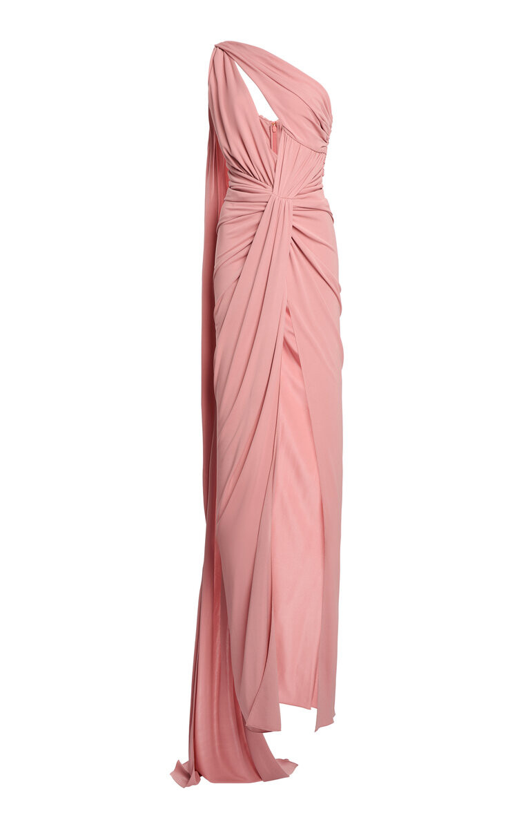 Jersey Draped Sleeveless Long Dress | Moda Operandi (Global)