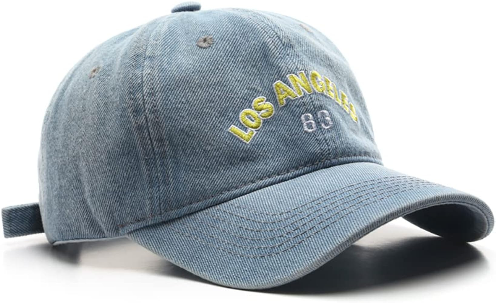 VPTMRP Los Angeles Embroidered Baseball Cap Washed Denim Cap | Amazon (US)