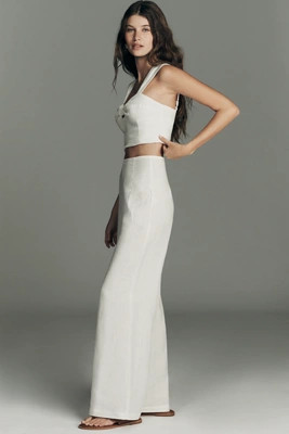 Faithfull The Brand Syna High-Rise Wide-Leg Linen Pants | Anthropologie (US)