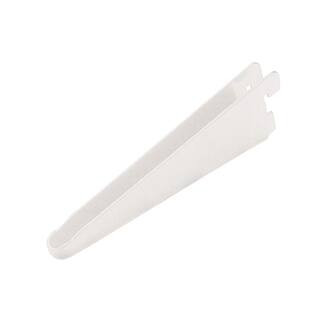 9 in. White Twin Track Bracket for Wood Shelving | The Home Depot