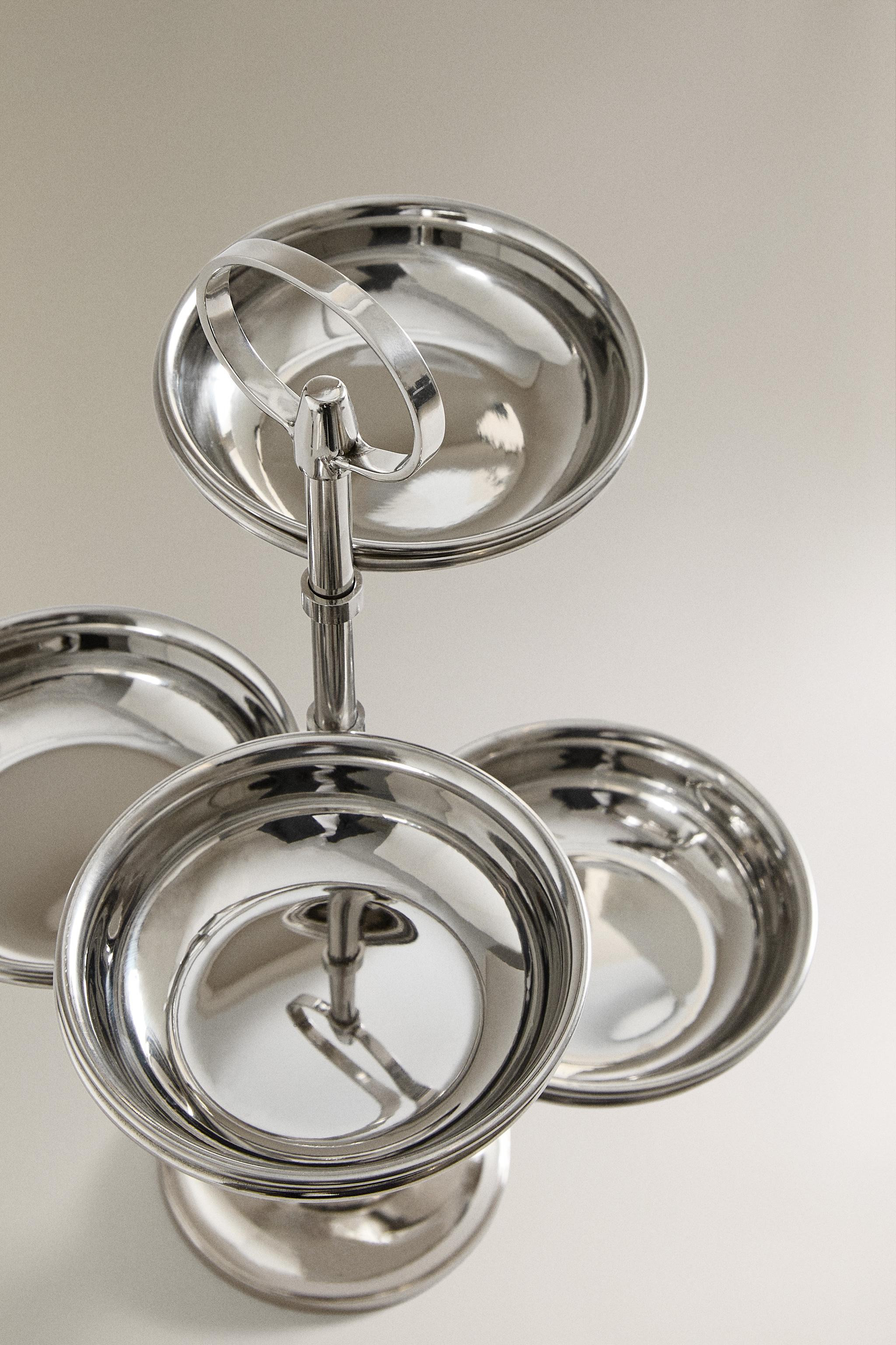 VERTICAL STEEL STAND WITH BOWLS | Zara US