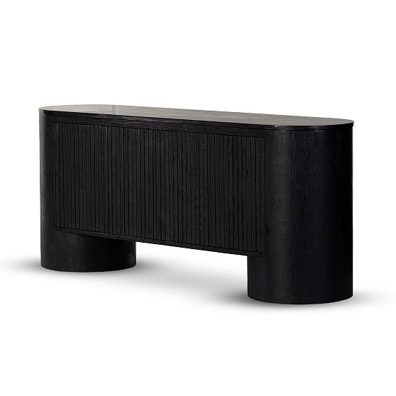 Walke Media Console-Black Marble | West Elm (US)