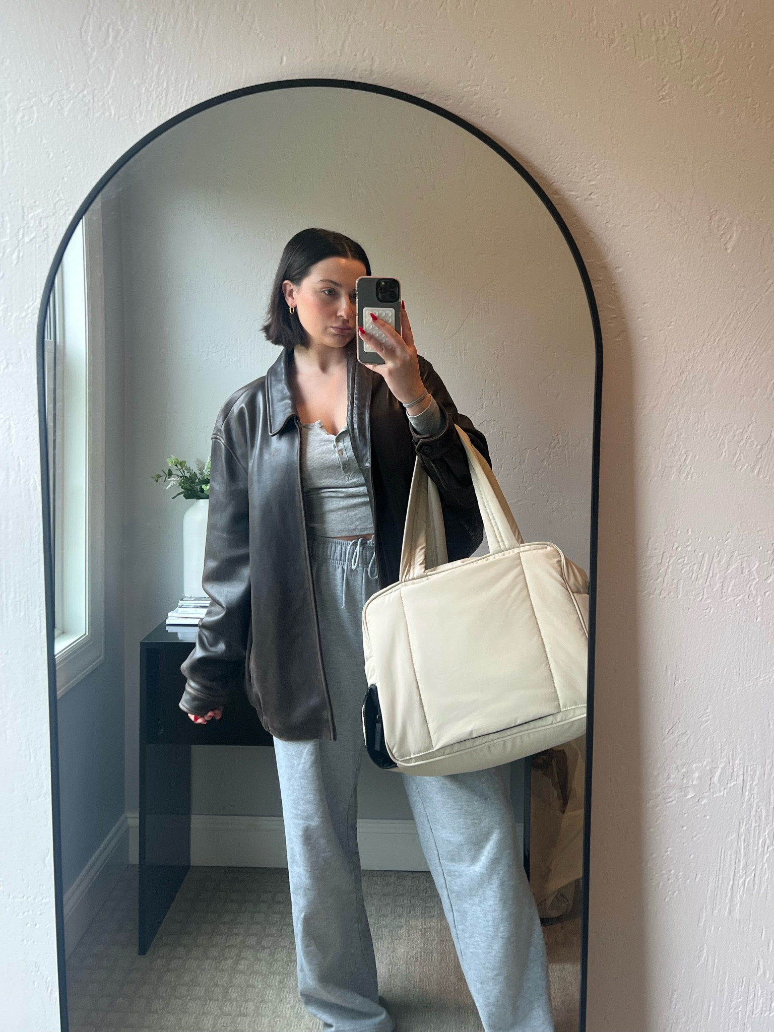 Road-trip fit — feeling all cozy in my groufit & Birkenstocks 🫶🏻 I linked an affordable option to the shoes as well! 

#LTKshoecrush #LTKitbag #LTKtravel