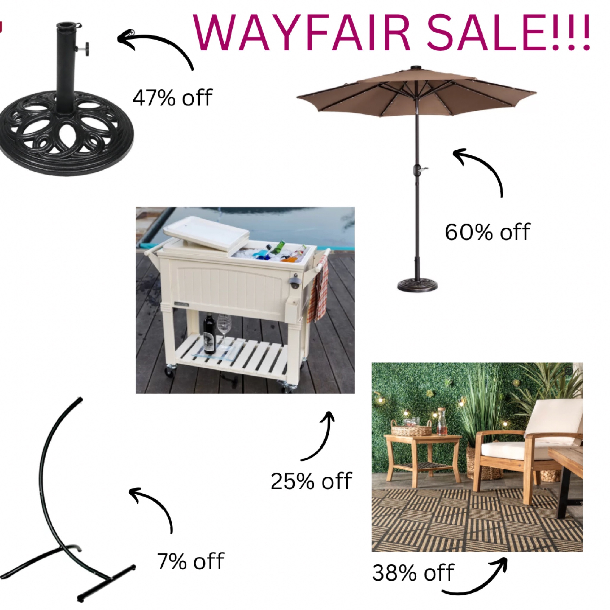 Awesome sale happening at Wayfair! Some of my favorite things I got for my porch last year are a part of it! Click on the pictures below! 😃

#LTKhome #LTKSeasonal #LTKsalealert