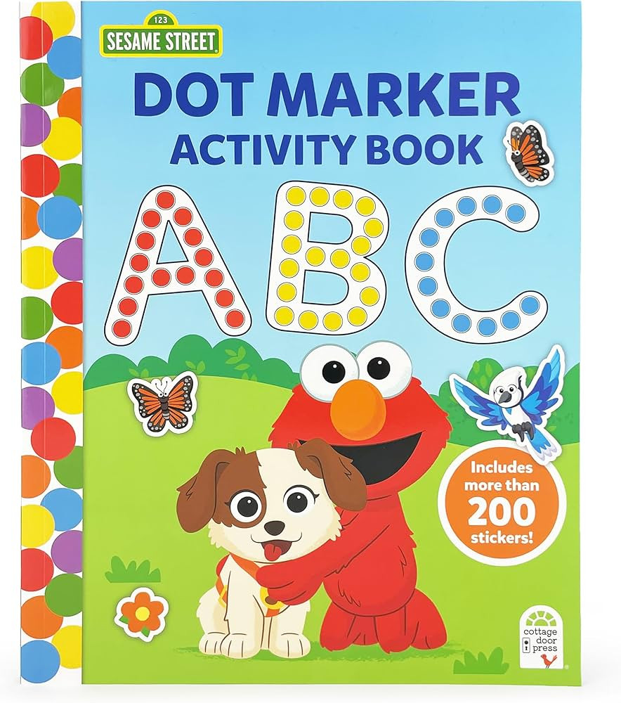 Dot Marker Activity Coloring Book Featuring Sesame Street and Friends for Toddler and Kids: Over ... | Amazon (US)