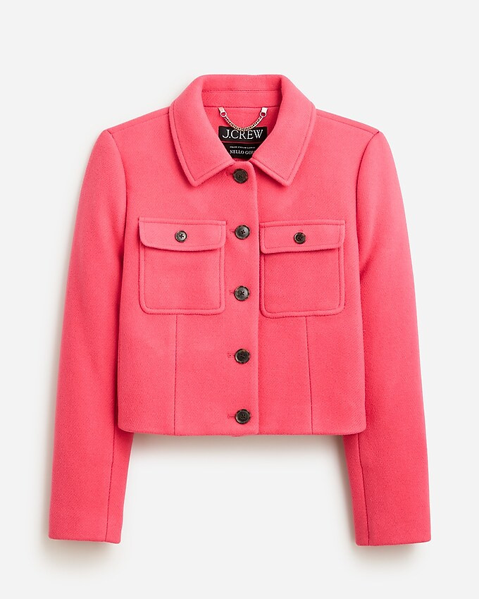 Lady jacket in Italian stadium-cloth wool | J. Crew US