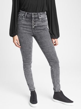 High Rise Universal Legging Jeans with Button Fly | Gap Factory