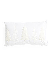 14x24 Velvet Sherpa Tree Pillow | Marshalls