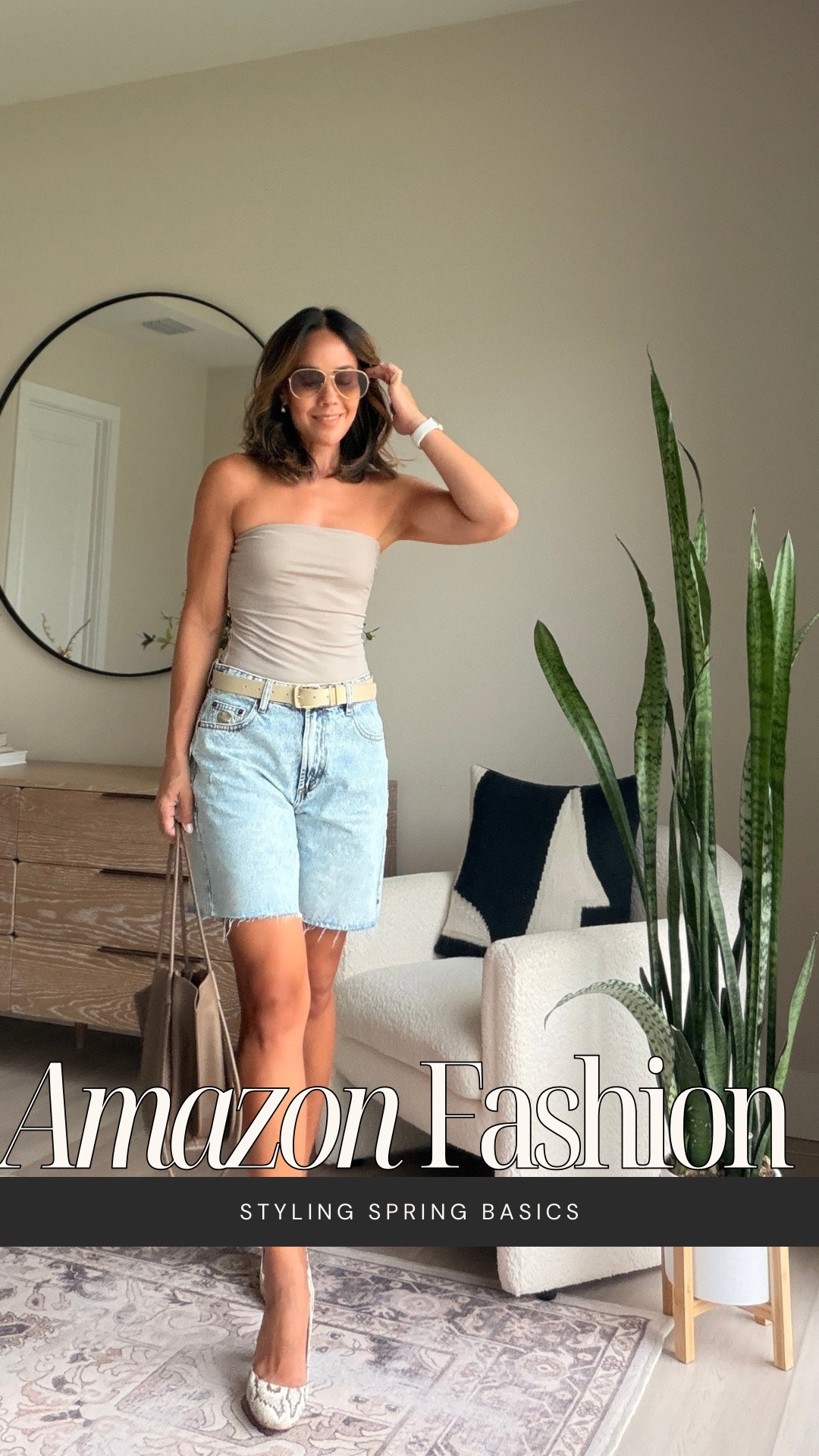 Styling spring basics 🤍

A basic tube top goes a long way when styled well. Wearing it here with long denim shorts, a belt, heels, and a structured leather tote for a more polished take on an everyday look.

This one stays in place thanks to the non-slip design, feels incredibly soft on the skin, and has a double-lined finish that gives it a smooth, flattering fit without being see-through. Such a good staple to style with denim, linen pants, skirts, or layered under lightweight jackets all season long.✨

#LTKootd #LTKgrwm #LTKSeasonal