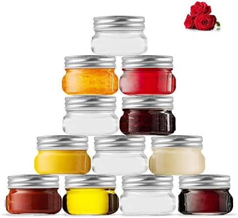 FRUITEAM 4 oz (Set of 12) Regular Mouth Mini Mason Jars with Lids, Glass Canning Jars Ideal for F... | Amazon (US)