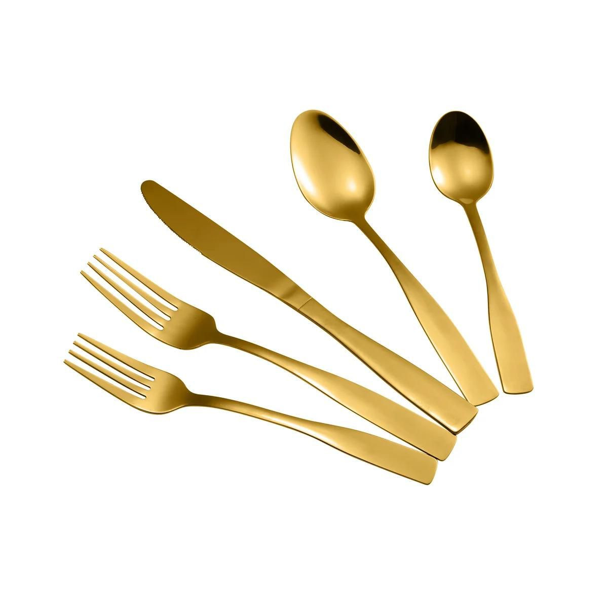 J&V TEXTILES 40-Piece Stainless Steel Flatware Silverware Set for 8 | Target