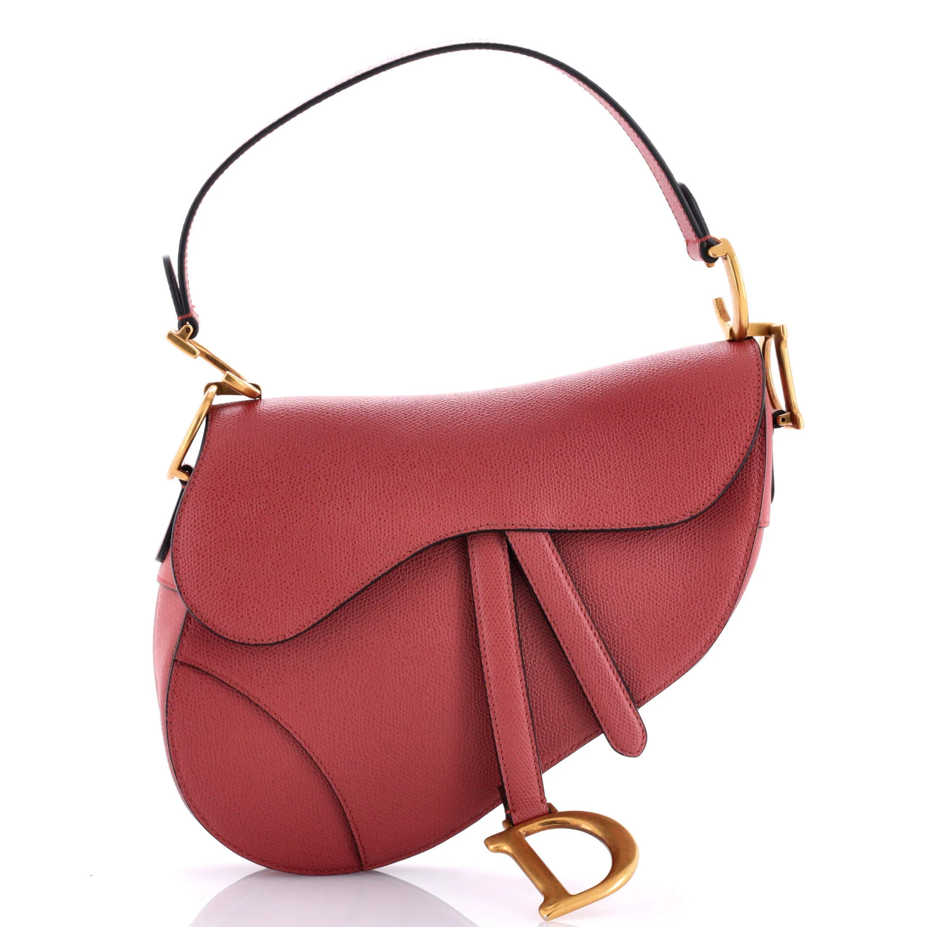 Saddle Handbag Leather Medium | Shop Simon