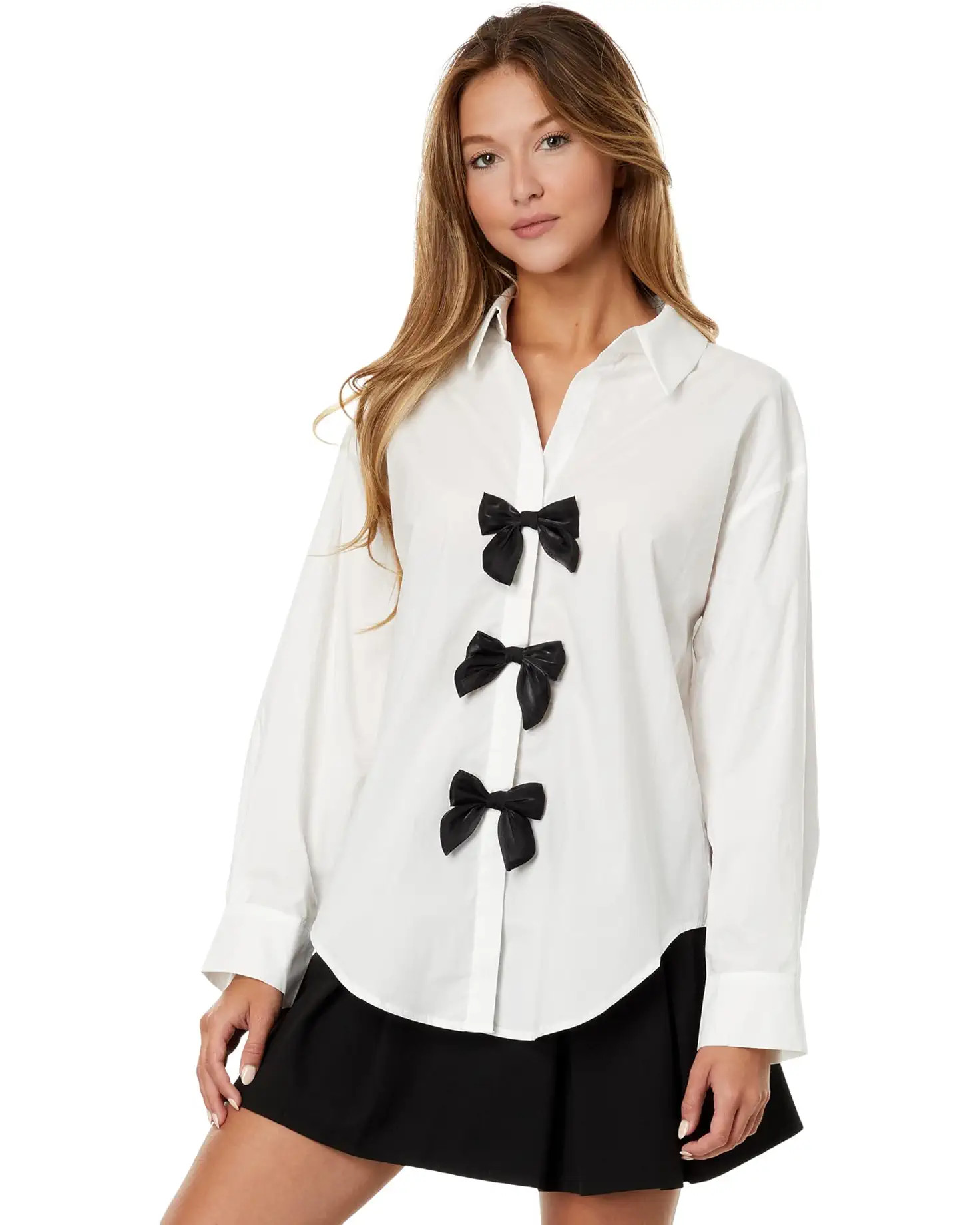 English Factory Bow Poplin Shirt | Zappos