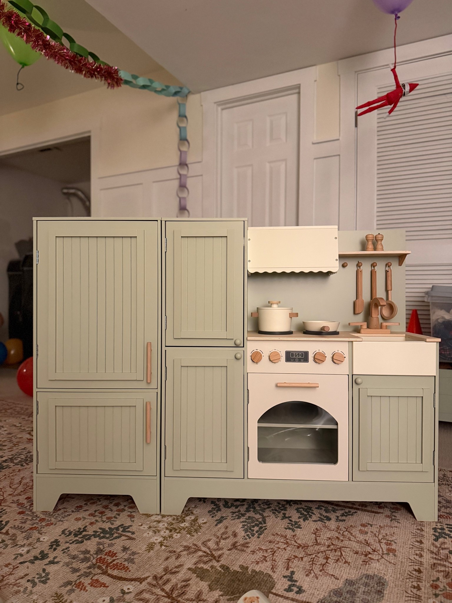 Built the play kitchen so we don’t have to on Xmas Eve!!! It’s SO CUTE 🥹🥹🥹 literally obsessed. Linking here in case the kitchen comes back into stock — the fridge is in stock!

Hearth and hand, Christmas gift, target finds, pretend play, sage green kitchen, play kitchen 

#LTKGiftGuide #LTKHoliday #LTKKids