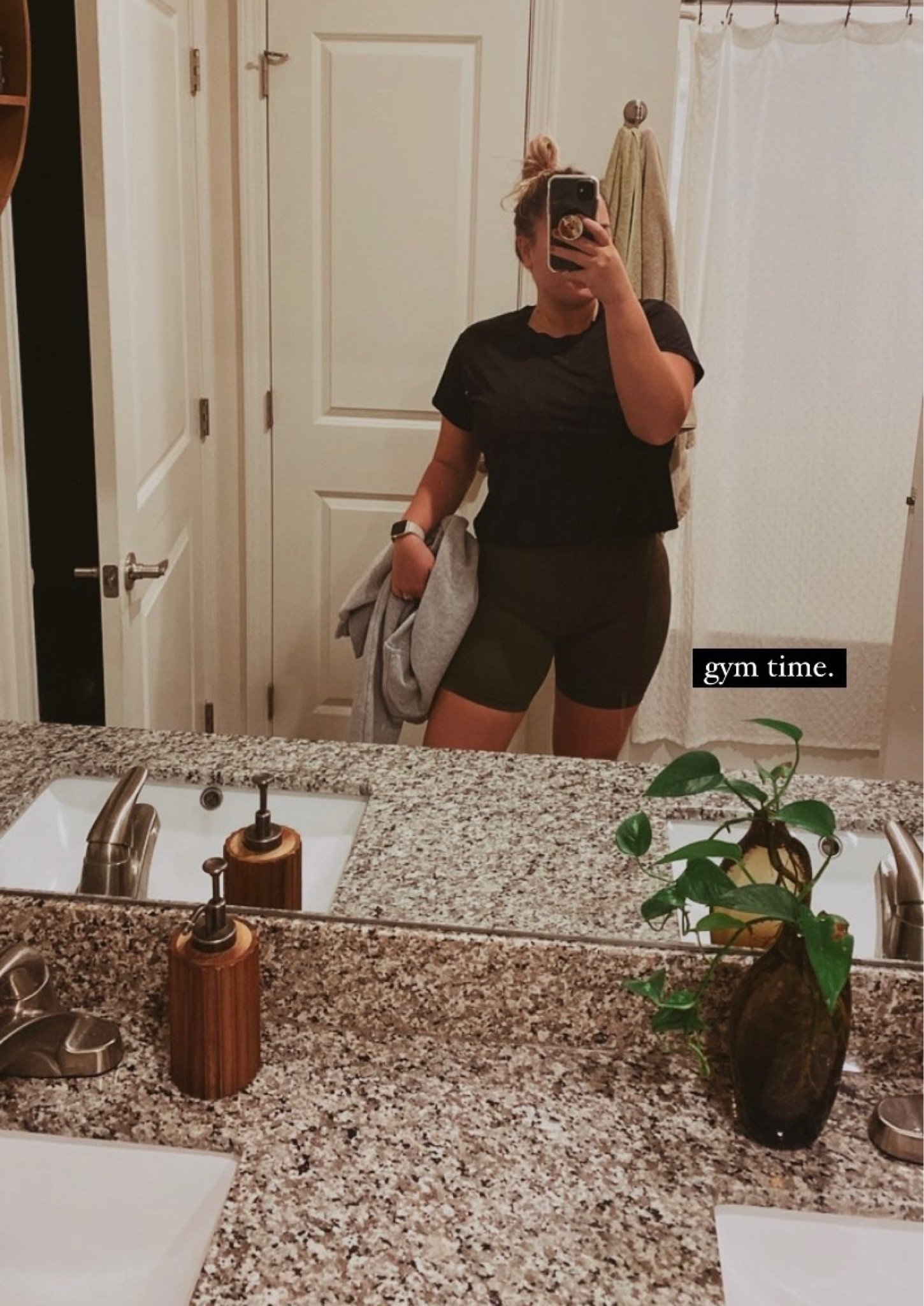 my go to gym outfit is always a pair of biker shorts and a loose crop top (I wear an XL on top)! these are the comfiest so give them a try! if you have some family or friends that love the gym, this makes a great gift!

#LTKmidsize #LTKGiftGuide