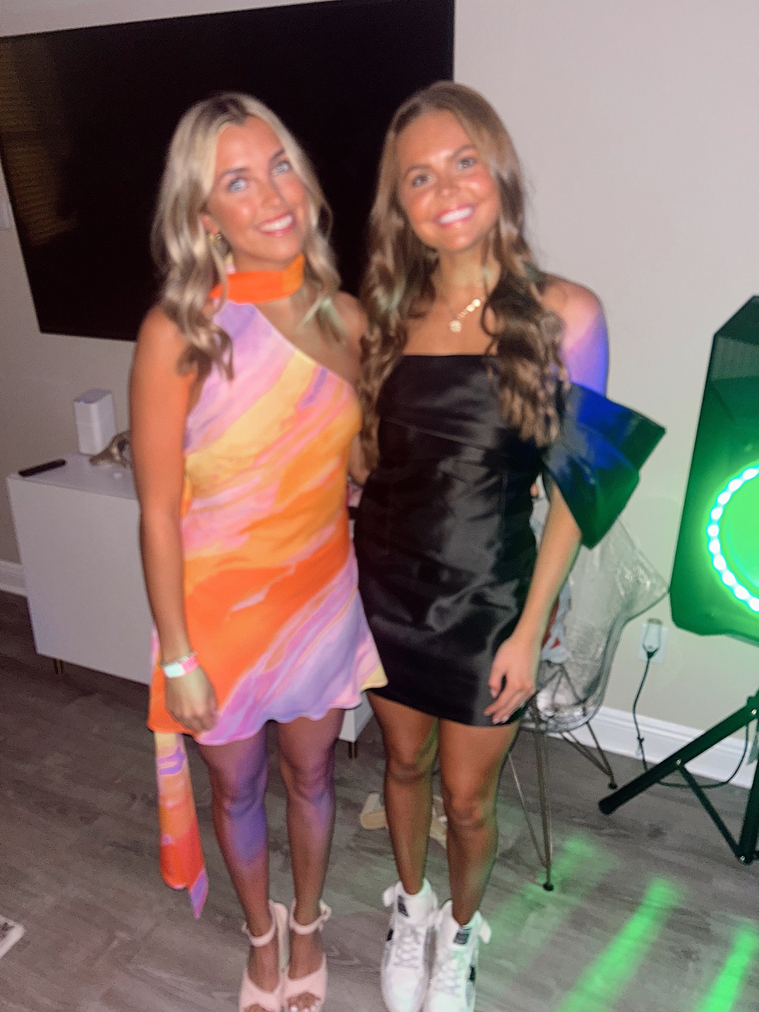 Colorful cocktail dress!