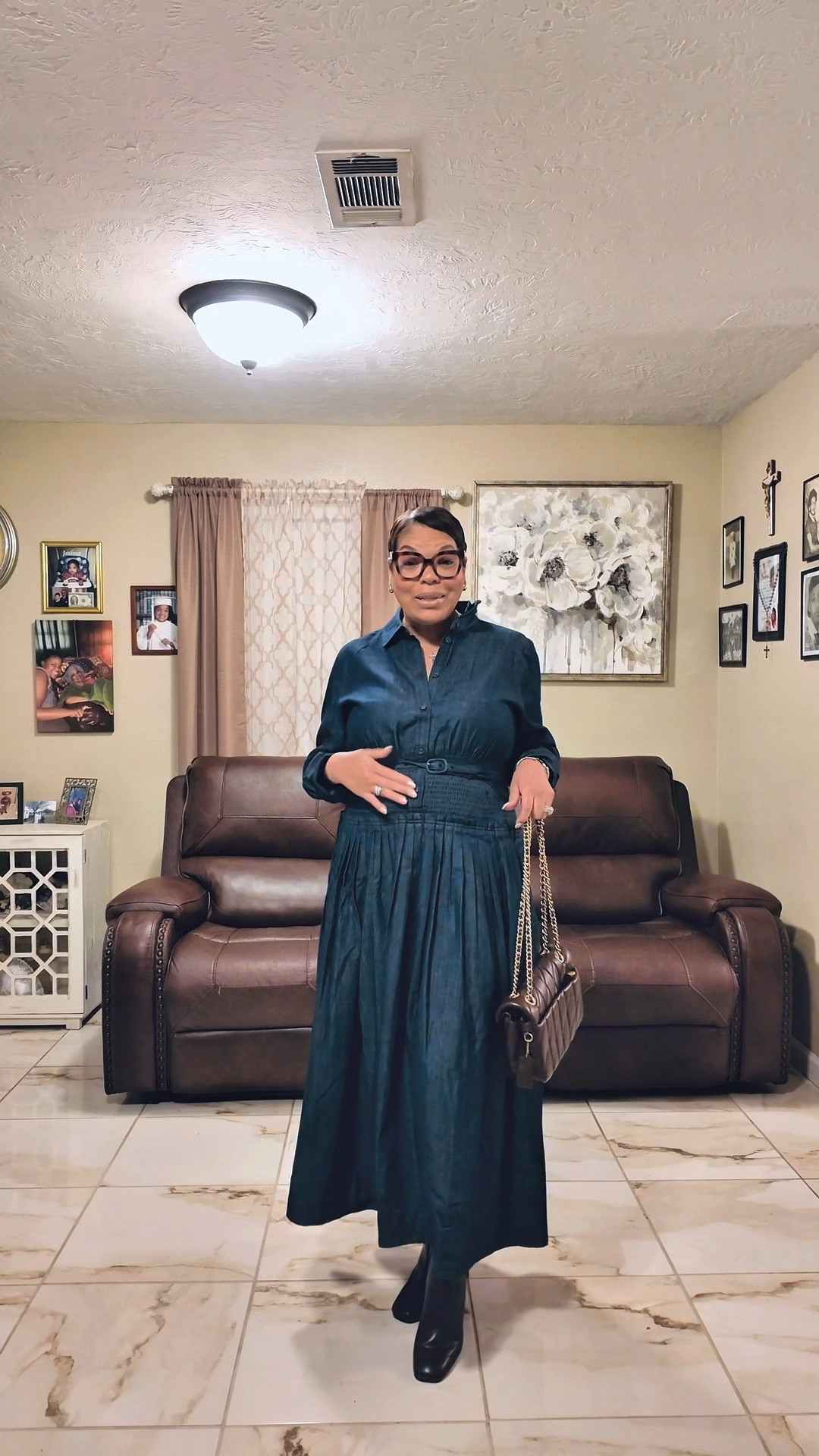 Okay girl… 
This denim dress is one of those pieces you can keep reaching for—church, office, brunch, weekend, or date night. Change the shoes, bag and accessories and she gives you a completely different look every time.

@Walmart 
Dress linked in my LTK

#walmartfinds #fyp #modestfashion #StyleOver40 #AffordableFashion

#LTKdayinmylife #LTKgrwm #LTKootd