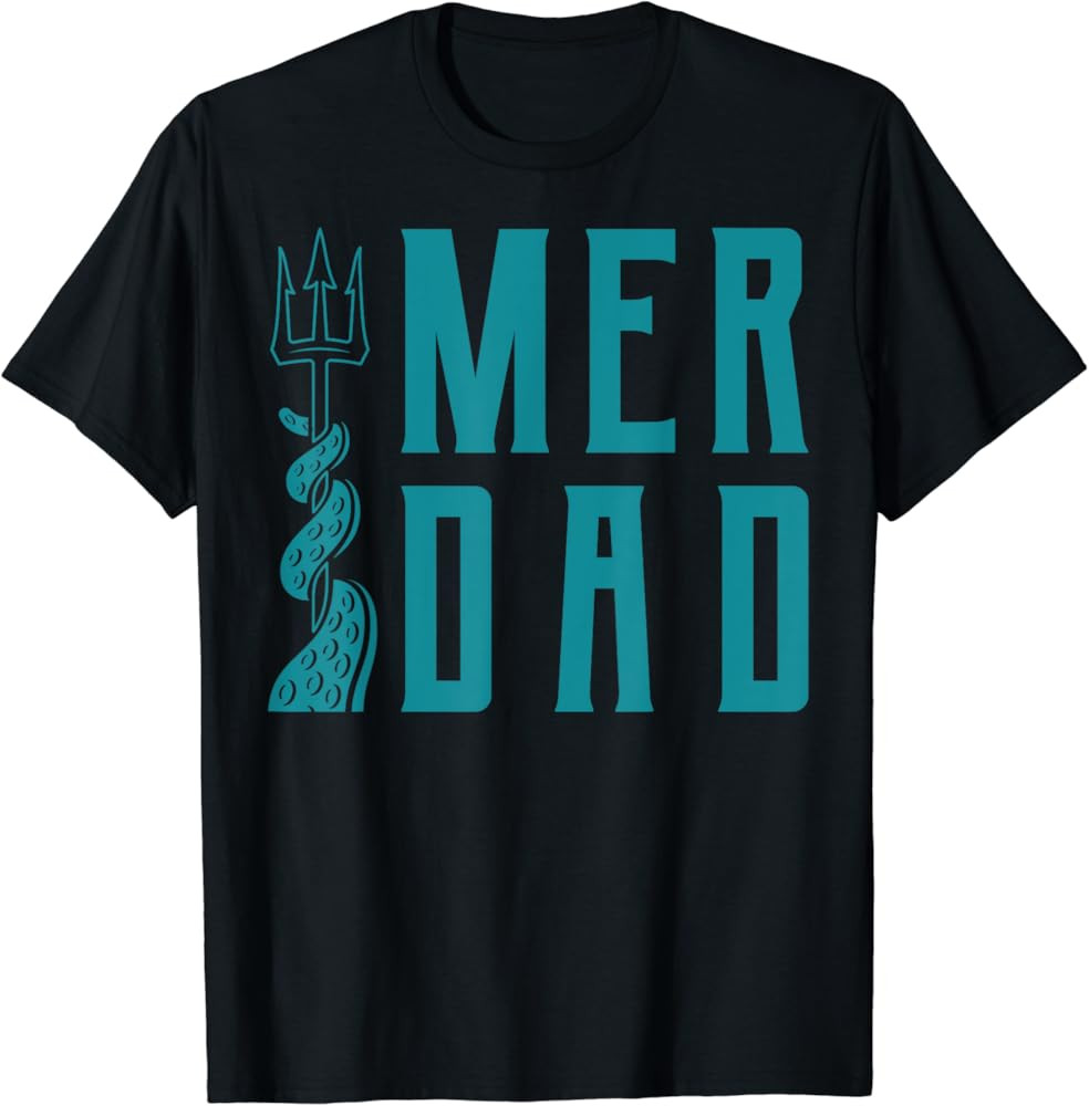 Merdad Shirt Trident Mermaid Dad Tshirt | Amazon (US)