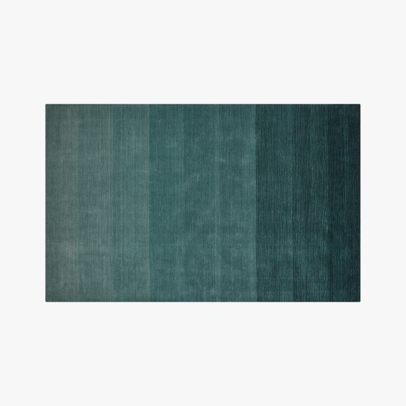 Ombre Deep Teal Rug 5'x8' + Reviews | CB2 | CB2