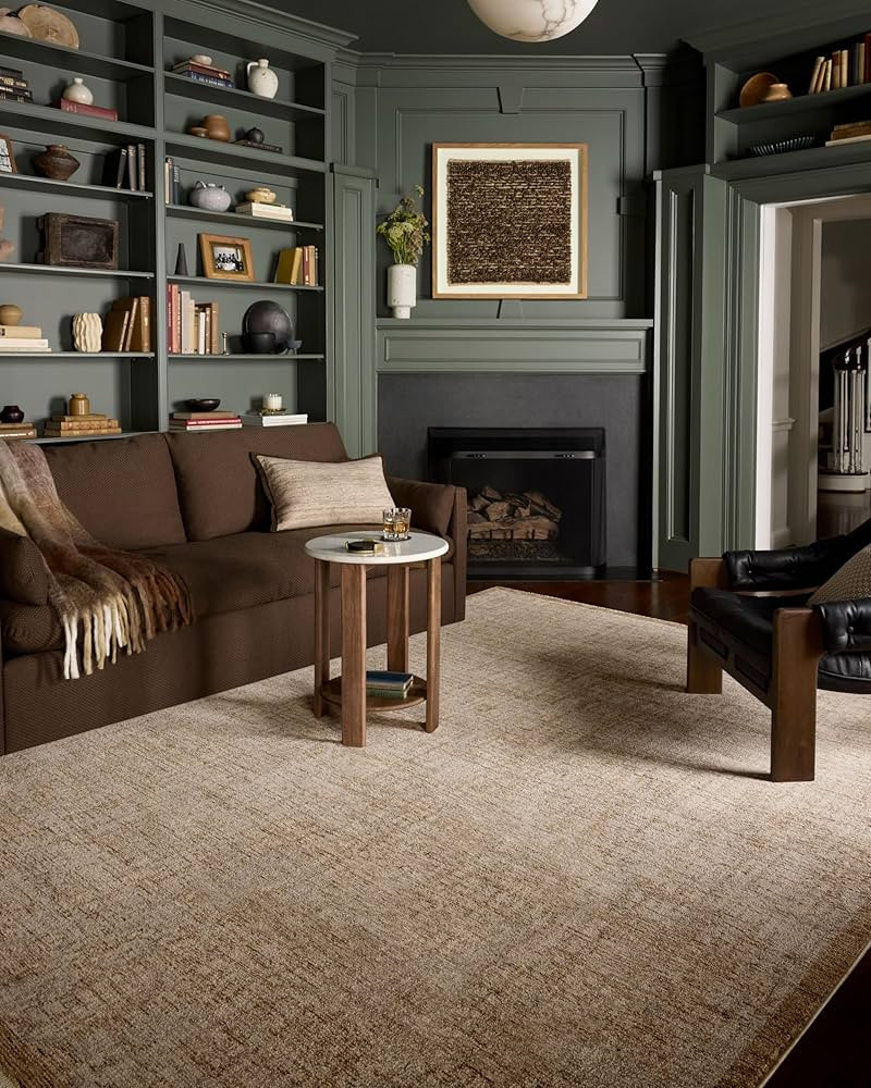 Loloi II Winston Collection WIT-01 Spice/Bone 7'-10" x 10'-2" Area Rug, .38" Pile Height, Soft, D... | Amazon (US)