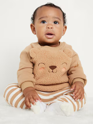 Crew-Neck Critter Sweatshirt and Sweatpants Set for Baby | Old Navy (US)