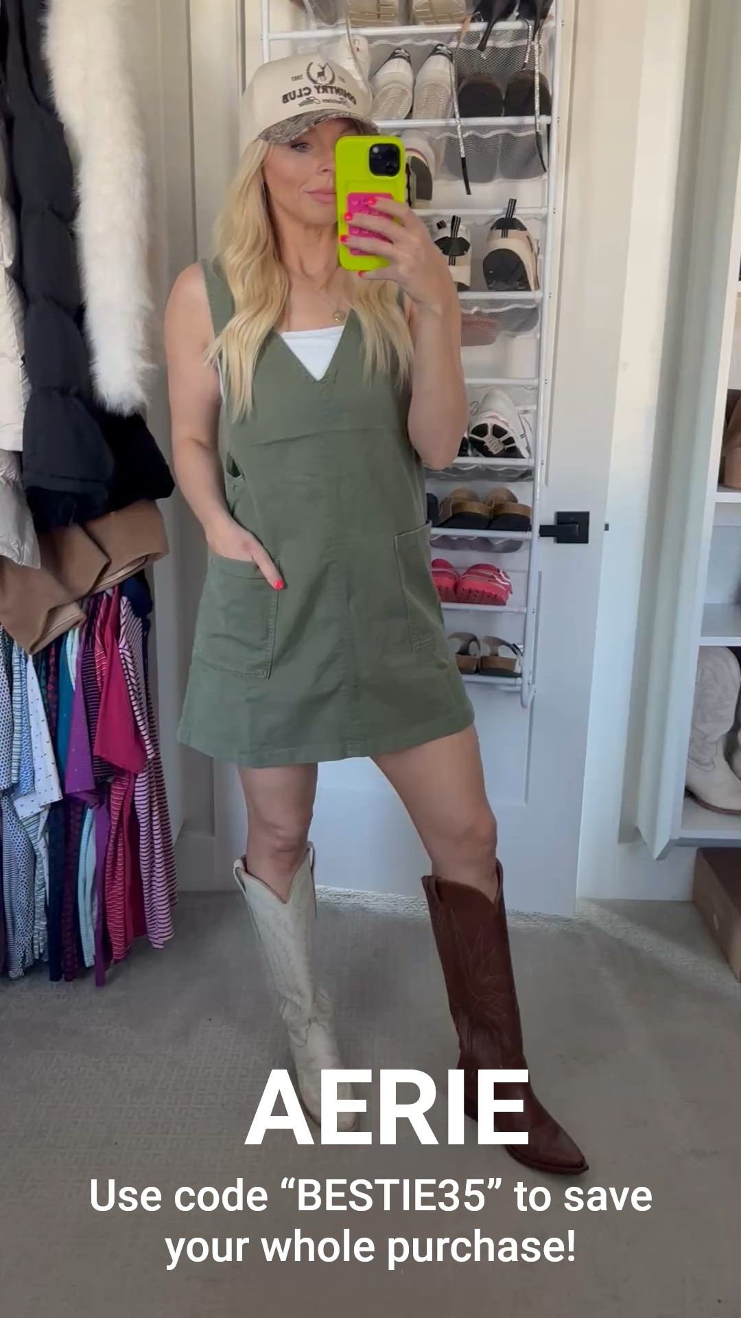  cutest Aerie finds!!! Everything is 35% off with code AERIE35. I’m wearing a size medium in the jumper! So cute for a country concert too! Perfect summer outfit 

#LTKWatchNow #LTKFindsUnder50 #LTKSaleAlert