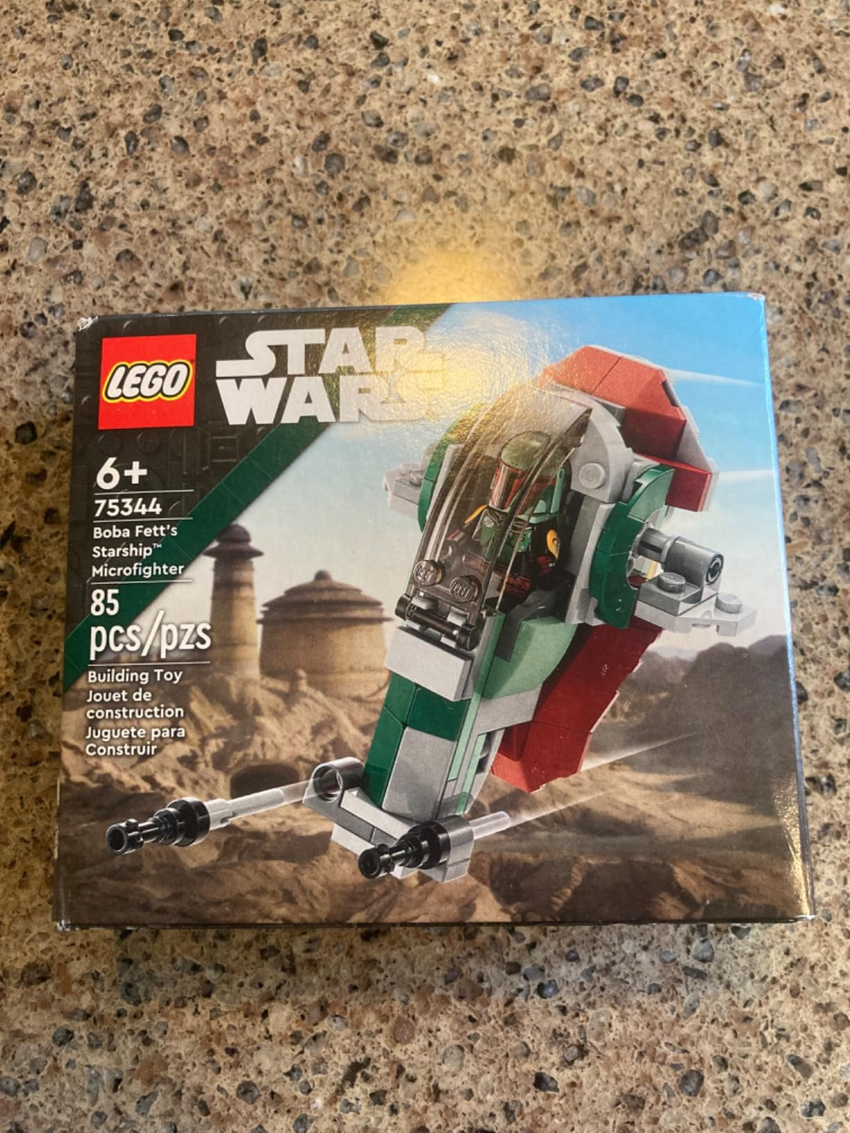 LEGO Star Wars Boba Fett's Starship Microfighter 75344, Building Toy Vehicle with Adjustable Wings and Flick Shooters, The Mandalorian Set for Kids | Amazon (US)
