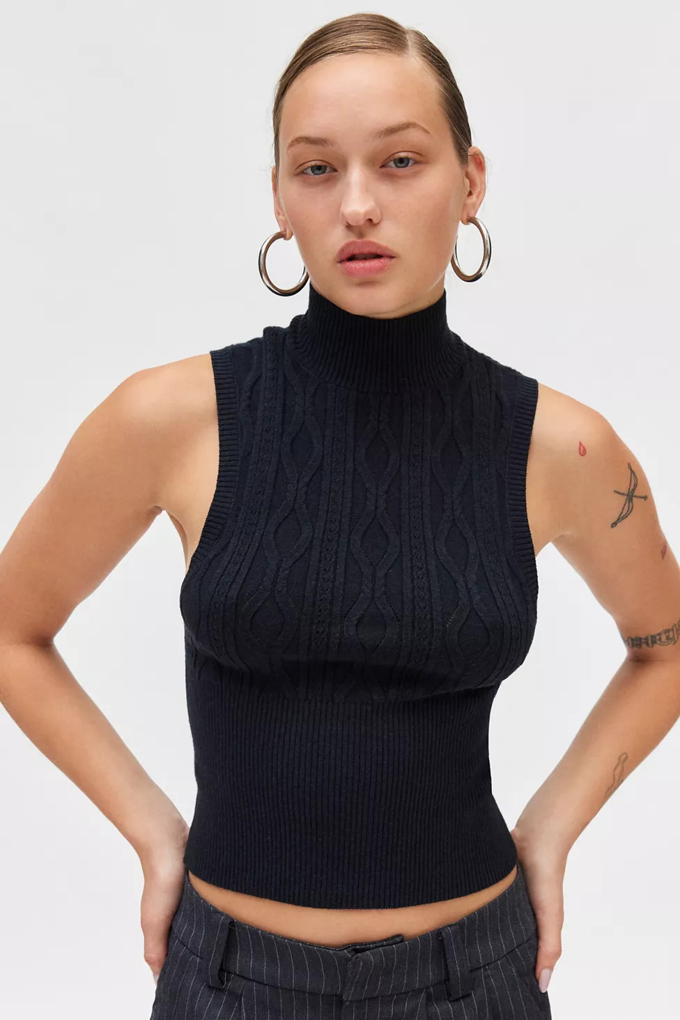 Silence + Noise Aniston Turtleneck Sweater Tank Top | Urban Outfitters (US and RoW)