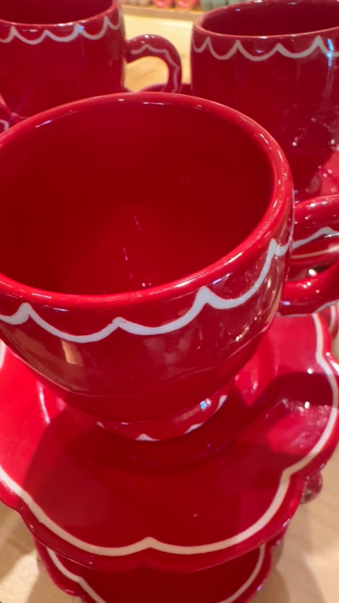 Savoring little moments of romance — these red espresso cups, with their hand-painted scalloped edges, feel playful and utterly feminine.  

#espresso #coffeetime #romanticdetails #handpainted #femininehome #tablescape #homedetails #curatedhome #designinspo #lovemoments

#LTKHome #LTKValentine
