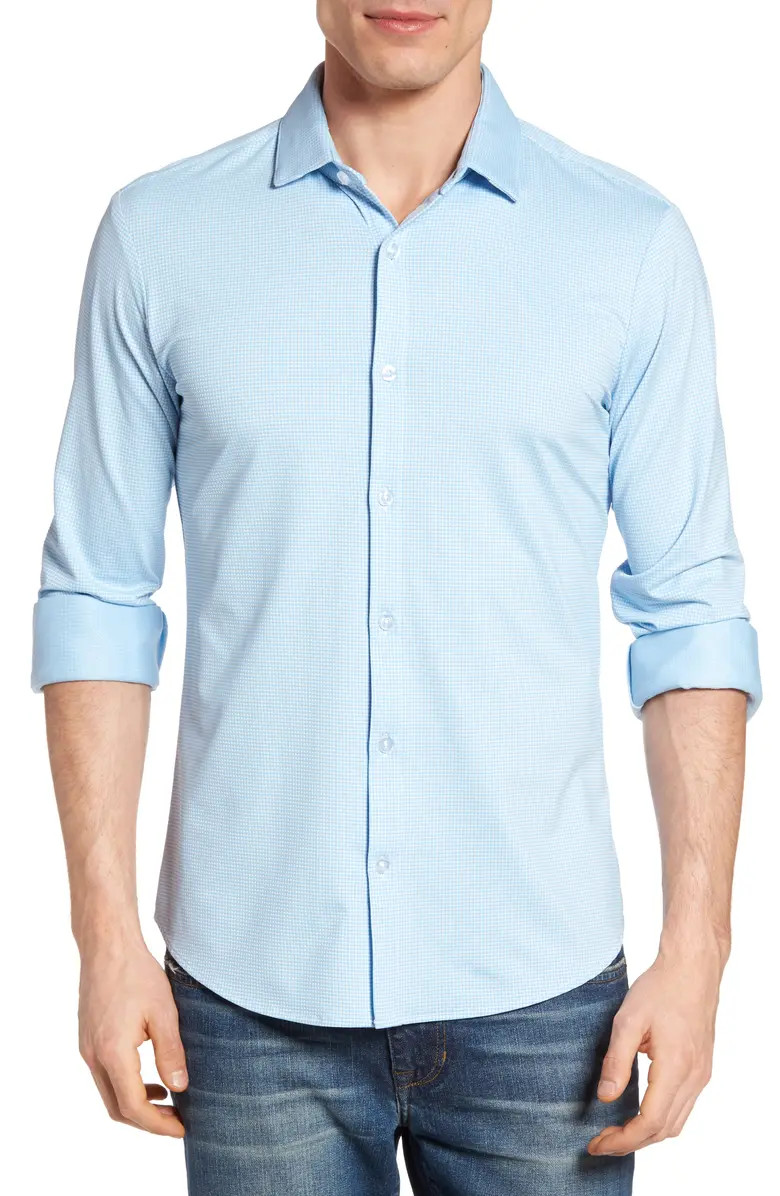 Whitman Trim Fit Dobby Performance Shirt | Nordstrom
