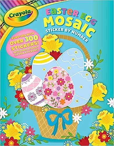 Crayola Easter Egg Mosaic Sticker by Number (Crayola/BuzzPop)     Paperback – Sticker Book, Jan... | Amazon (US)