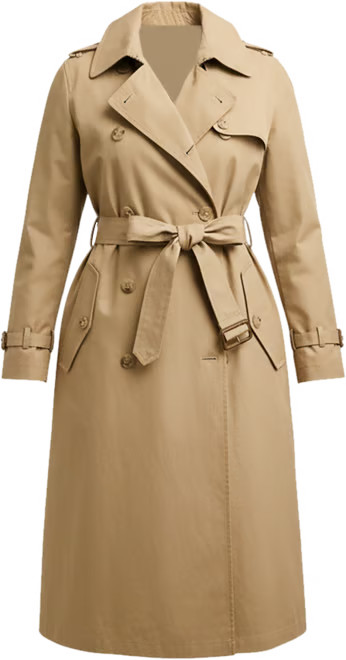 Lauren Ralph Lauren Women's Double-Breasted Trench Coat, 0-22W - Macy's | Macy's
