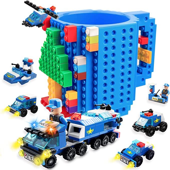 Build on Brick Mug for Kids Adults Boys, Cusod Novelty Coffee Mugs Compatible with Lego, Fun Coff... | Amazon (US)