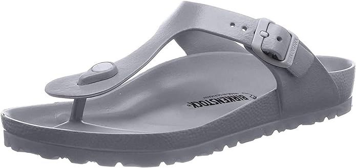 Birkenstock Womens Gizeh EVA Sandals Metallic Silver Size | Amazon (US)