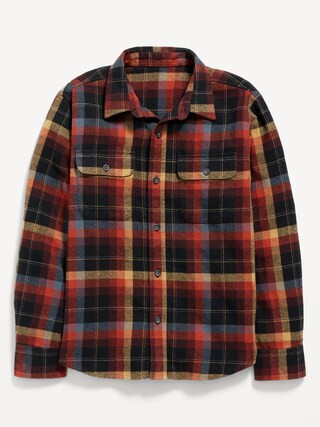 Plaid Flannel Utility Pocket Shirt for Boys | Old Navy (US)