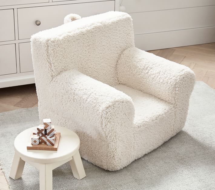 Anywhere Chair®, Cream Sherpa | Pottery Barn Kids