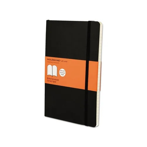 Moleskine Classic Notebook, Large, Ruled, Black, Softcover (5 x 8.25) | Walmart (US)
