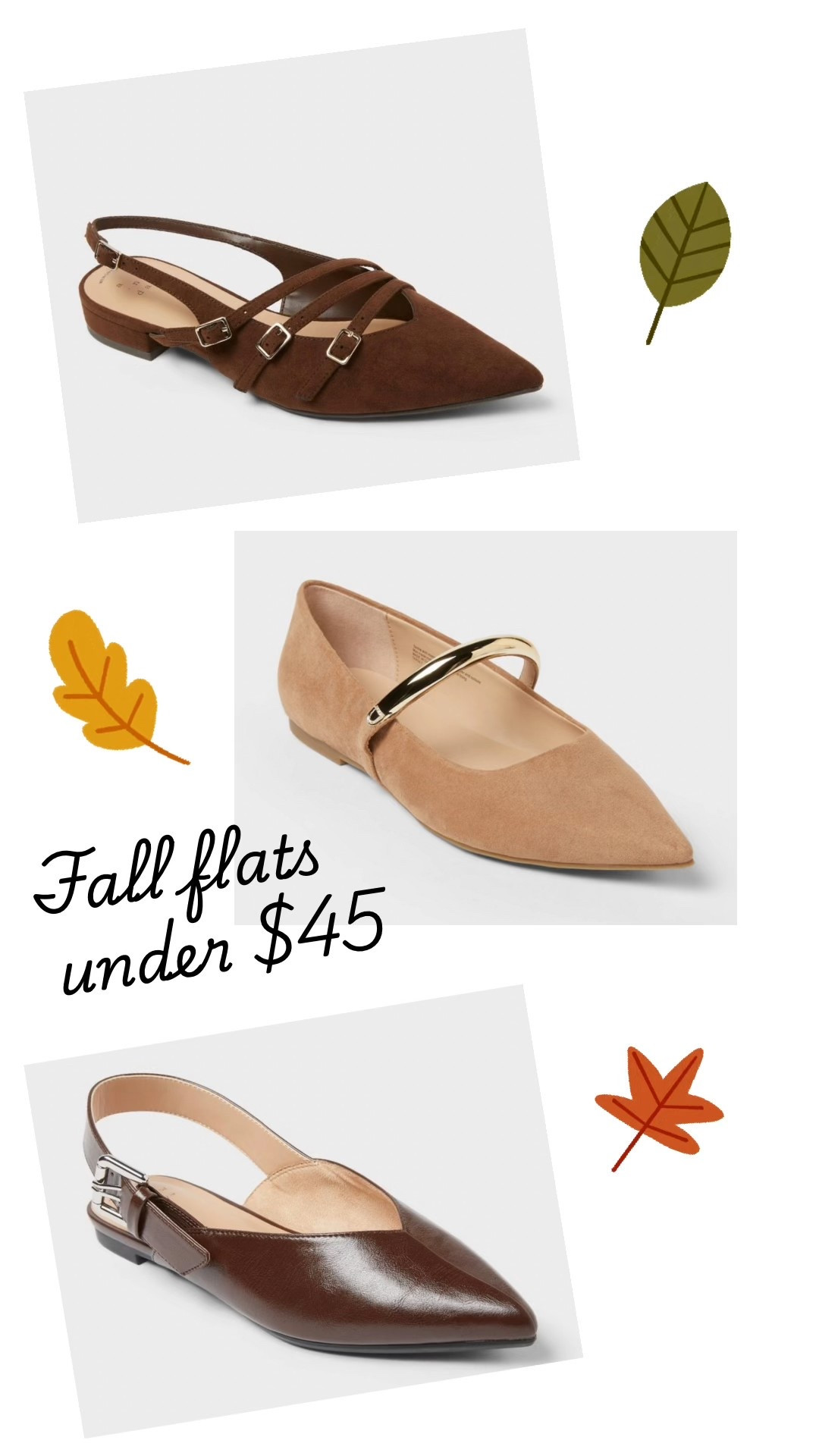 Fall flats under $45 

#LTKShoeCrush #LTKSeasonal #LTKFindsUnder50