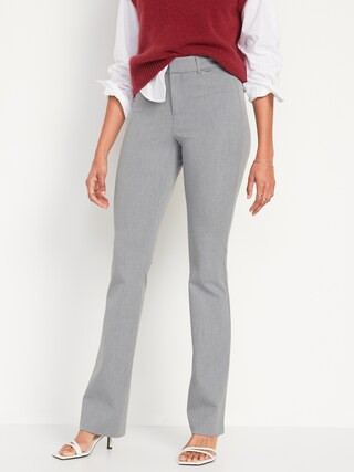 High-Waisted Heathered Pixie Flare Pants for Women | Old Navy (US)