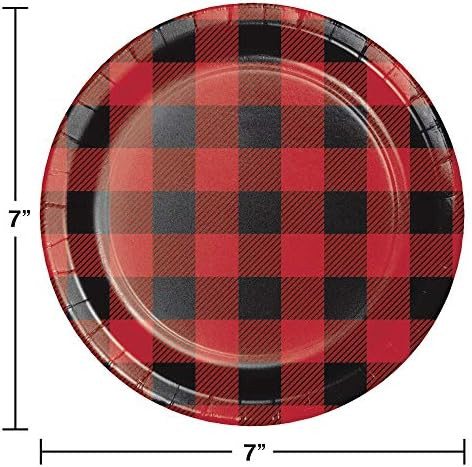 Buffalo Plaid Dessert Plates, 24 ct | Amazon (US)